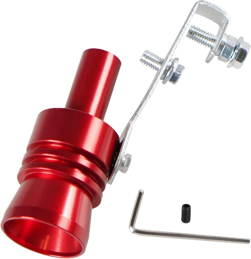 YESHMA Universal Red Universal Turbo Sound Whistle Muffler Pipe Sounder Simulator Tailpipe Noise Sound Enhancer Compatible with Motorcycle, Truck, Cars, Dirt Bike and Scooter(XL 1 Pack) - Image 1